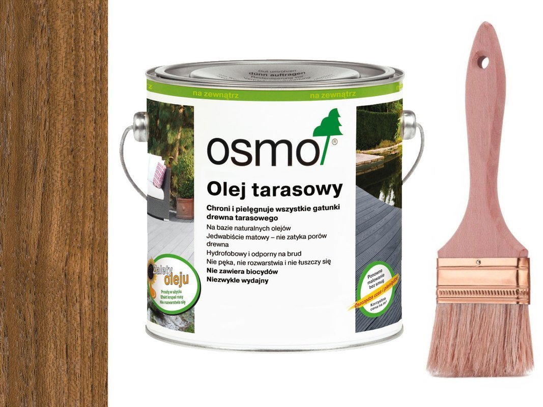 OSMO Olej do Tarasów 007 TEAK 2,5L + GRATIS